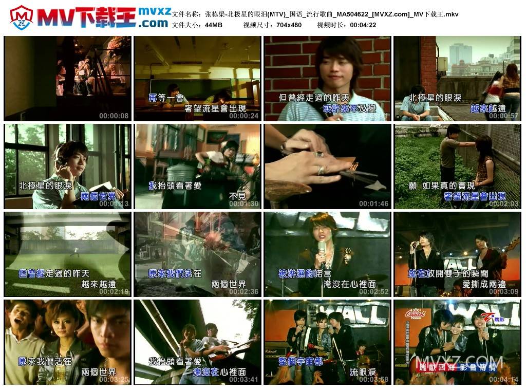 张栋梁-北极星的眼泪(MTV)_国语_流行歌曲_MA504622